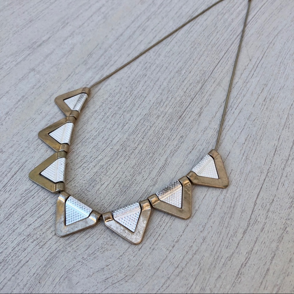LOFT Triangular Metal Necklace - Picture 5 of 9